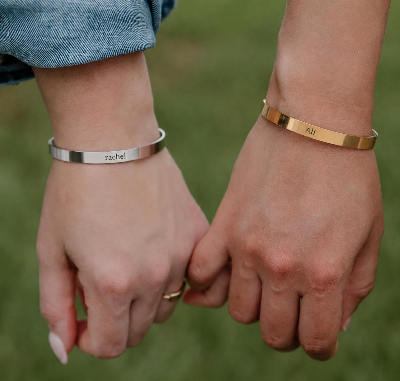 Engraved custom bracelets