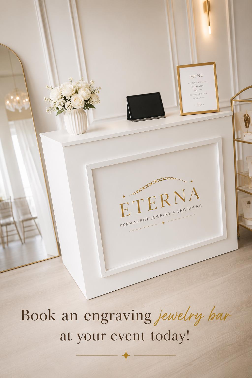 Luxury Eterna jewelry event counter